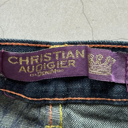Vintage Y2K Christian Audigier Embroidered Jeans