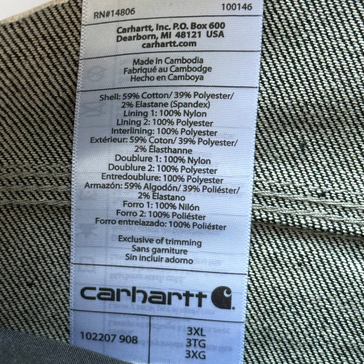 Carhartt Black Reworked Jorts