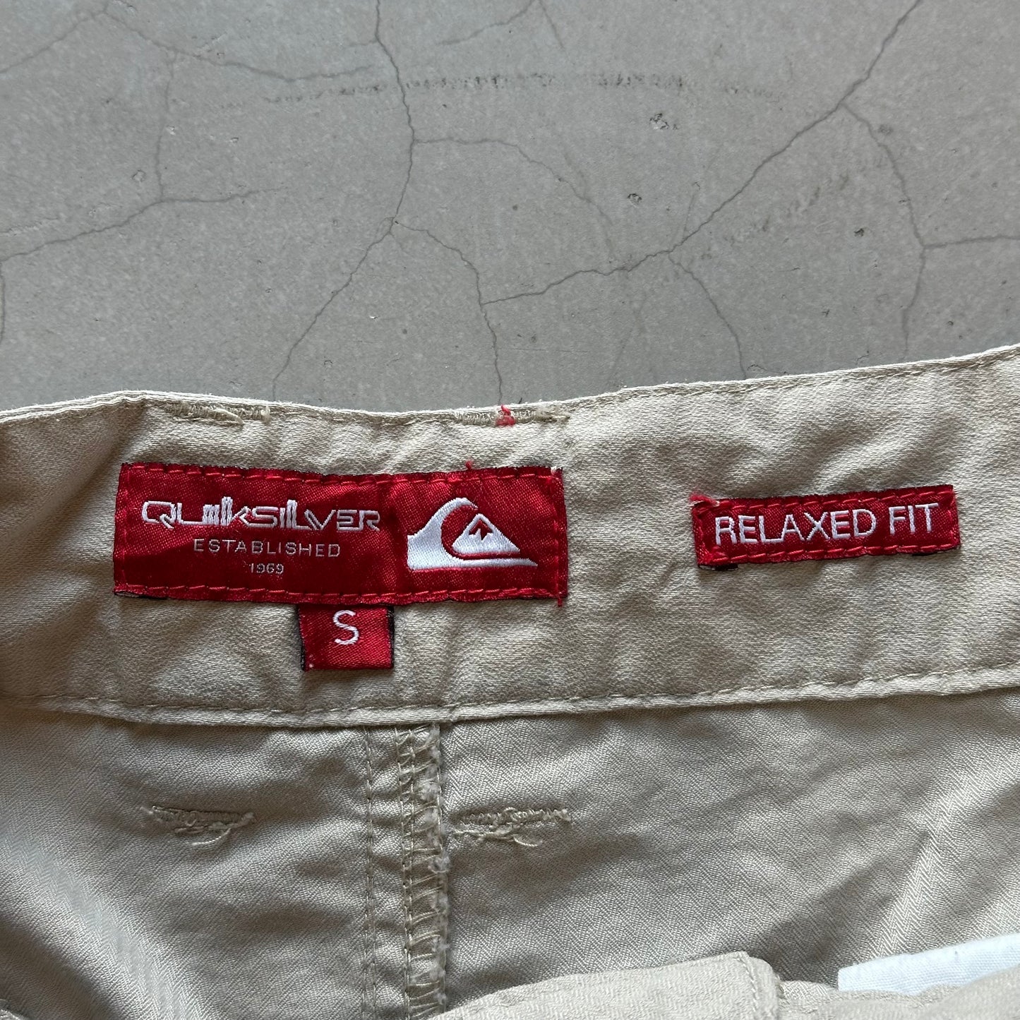 Quiksilver Beige Cargo Shorts