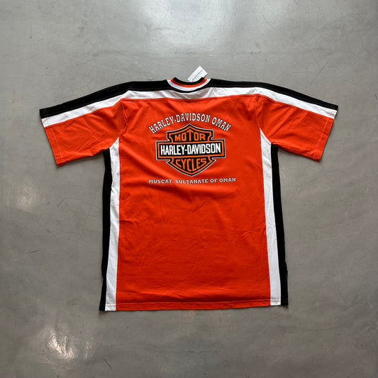 Vintage Y2K Harley Davidson Oman T-Shirt (Made in UK)