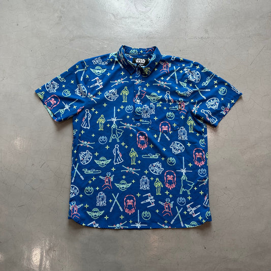 Star Wars Chubbies Beach Resort Shirt (Blue)
