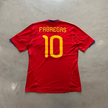 Spain #10 Fabregas 2010 Home Kit