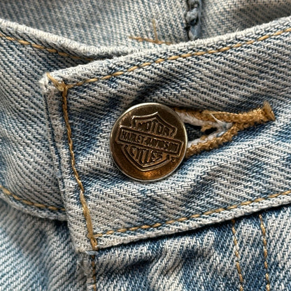 Vintage Y2K Harley Davidson Light Blue Jeans