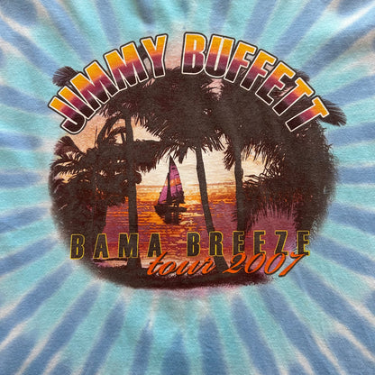 Vintage 2007 Jimmy Buffet Tie-Dye 2007 Tour T-Shirt