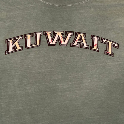 Vintage 90's Kuwait Camo Text Graphic T-Shirt