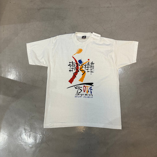 Vintage 1995 Saudi Arabia DTA Tennis Open T-Shirt