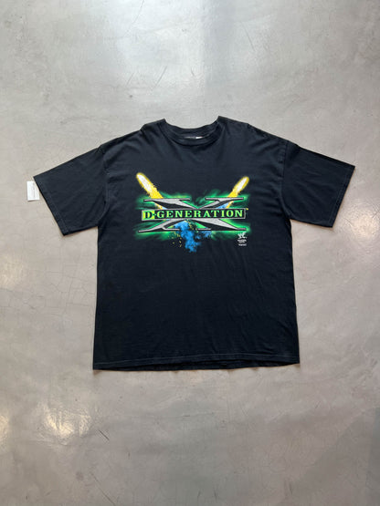 Vtg 1999 DX WWF T-Shirt (HHH, CHYNA, XPAC)