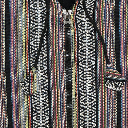 Vintage Y2K Poco Loco Hippie Oversized Zip-Up Hoodie
