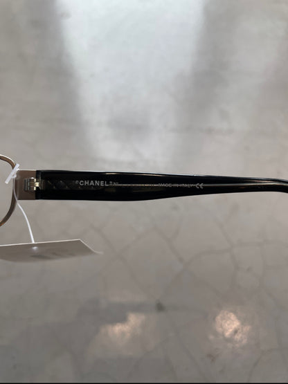 Vintage 90s Chanel Silver Blue Sunglasses