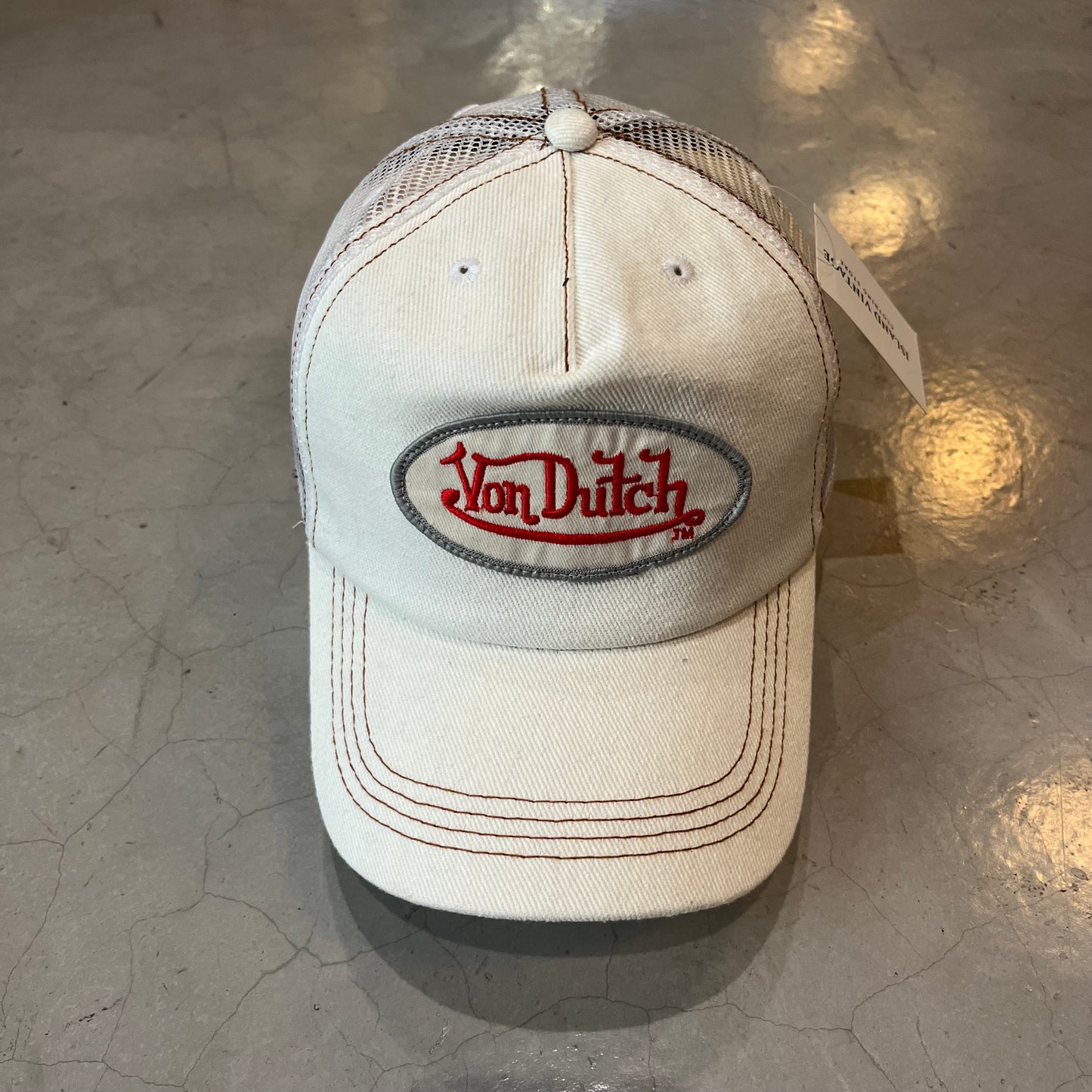 Vintage White Von Dutch Hat