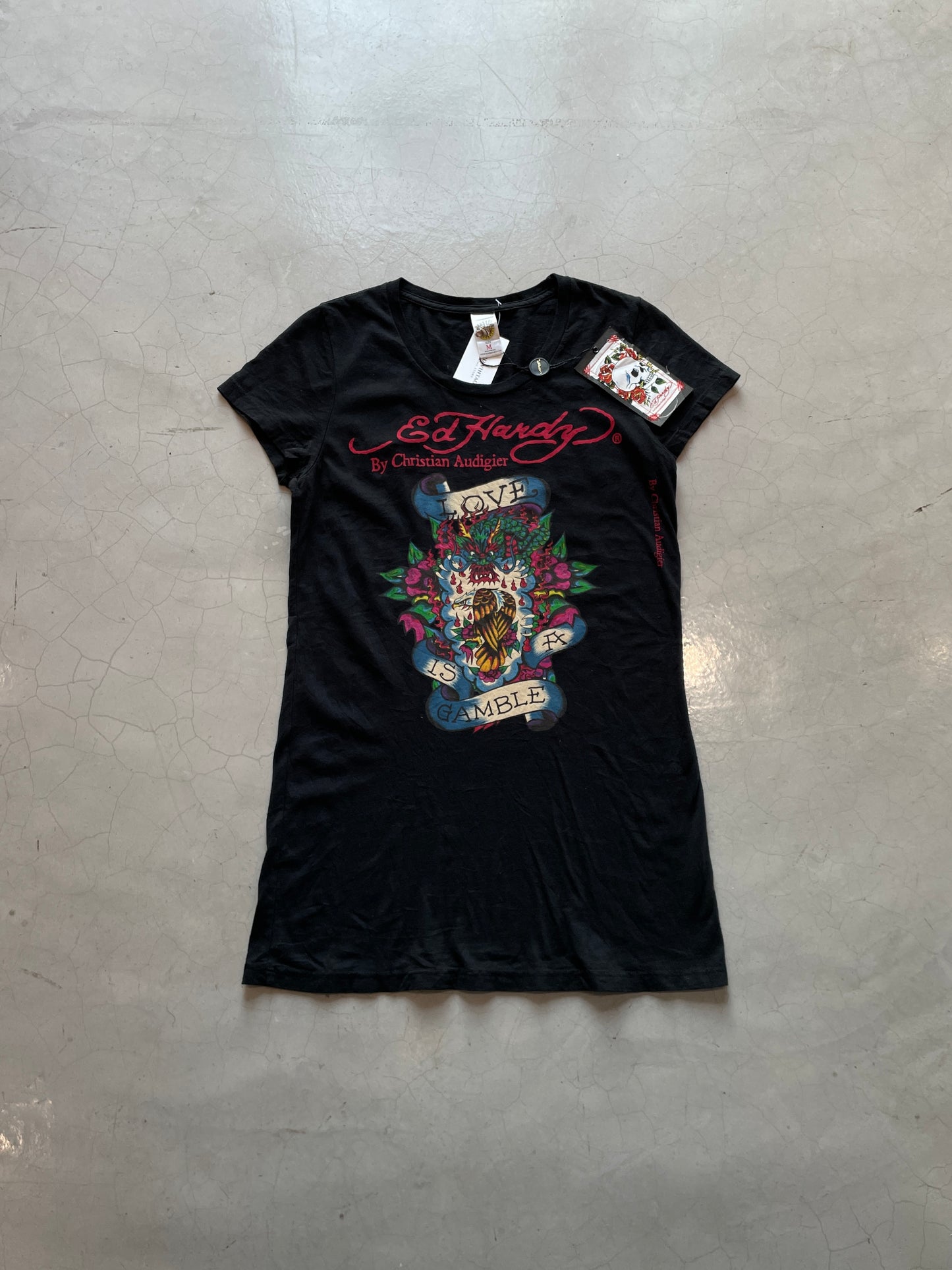 Y2K DEADSTOCK Ed Hardy "Love is Gamble" Top
