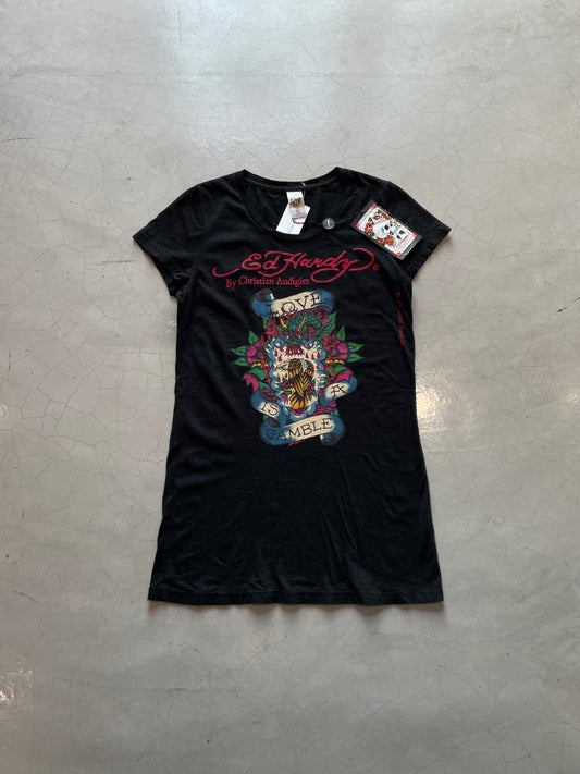 Y2K DEADSTOCK Ed Hardy "Love is Gamble" Top