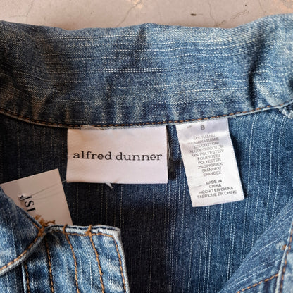 Alfred Dunner Floral Denim Jacket
