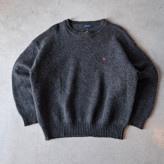 Vtg Burberry London Wool Sweater (Black)