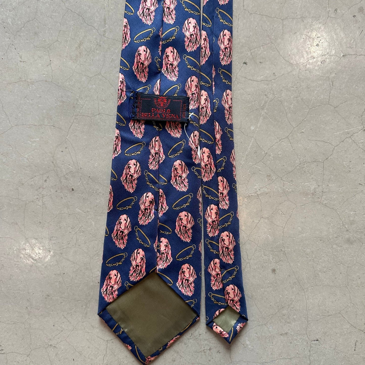 Vintage Dog Paolo Della Vigna Tie