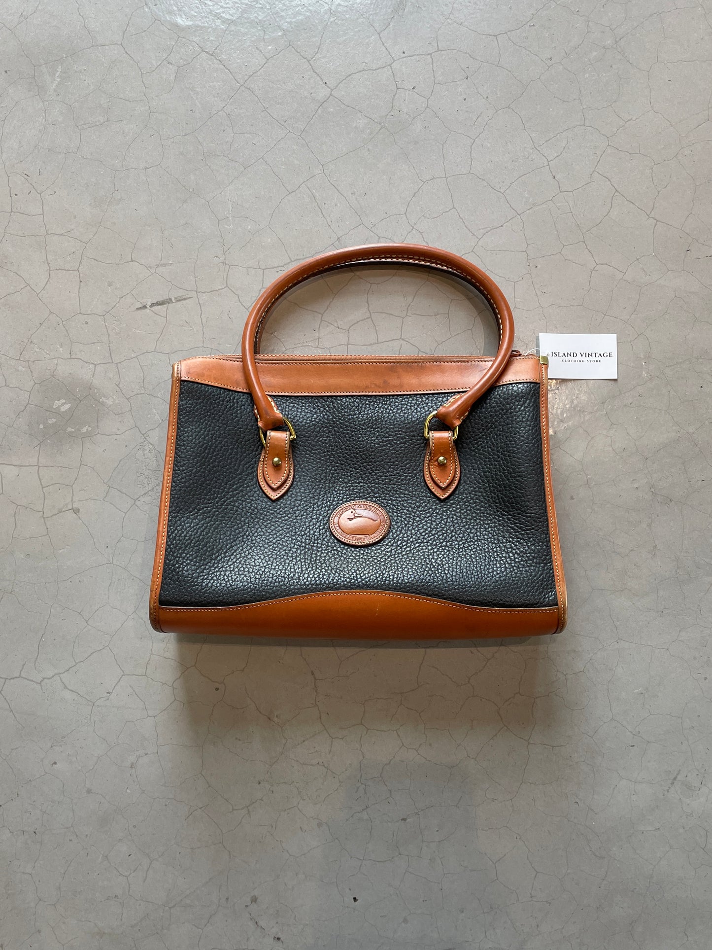 Vtg Dooney & Burke All Weather Leather Bag