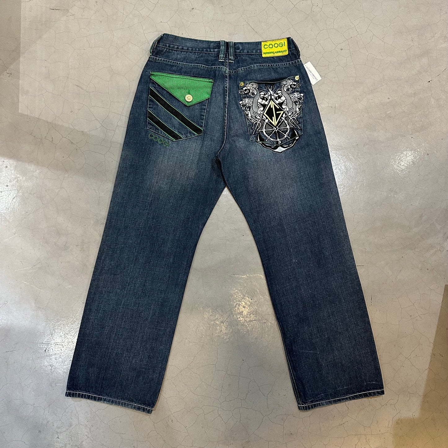 Y2k Coogi Anchor Embroidered Jeans