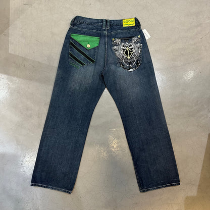 Y2k Coogi Anchor Embroidered Jeans