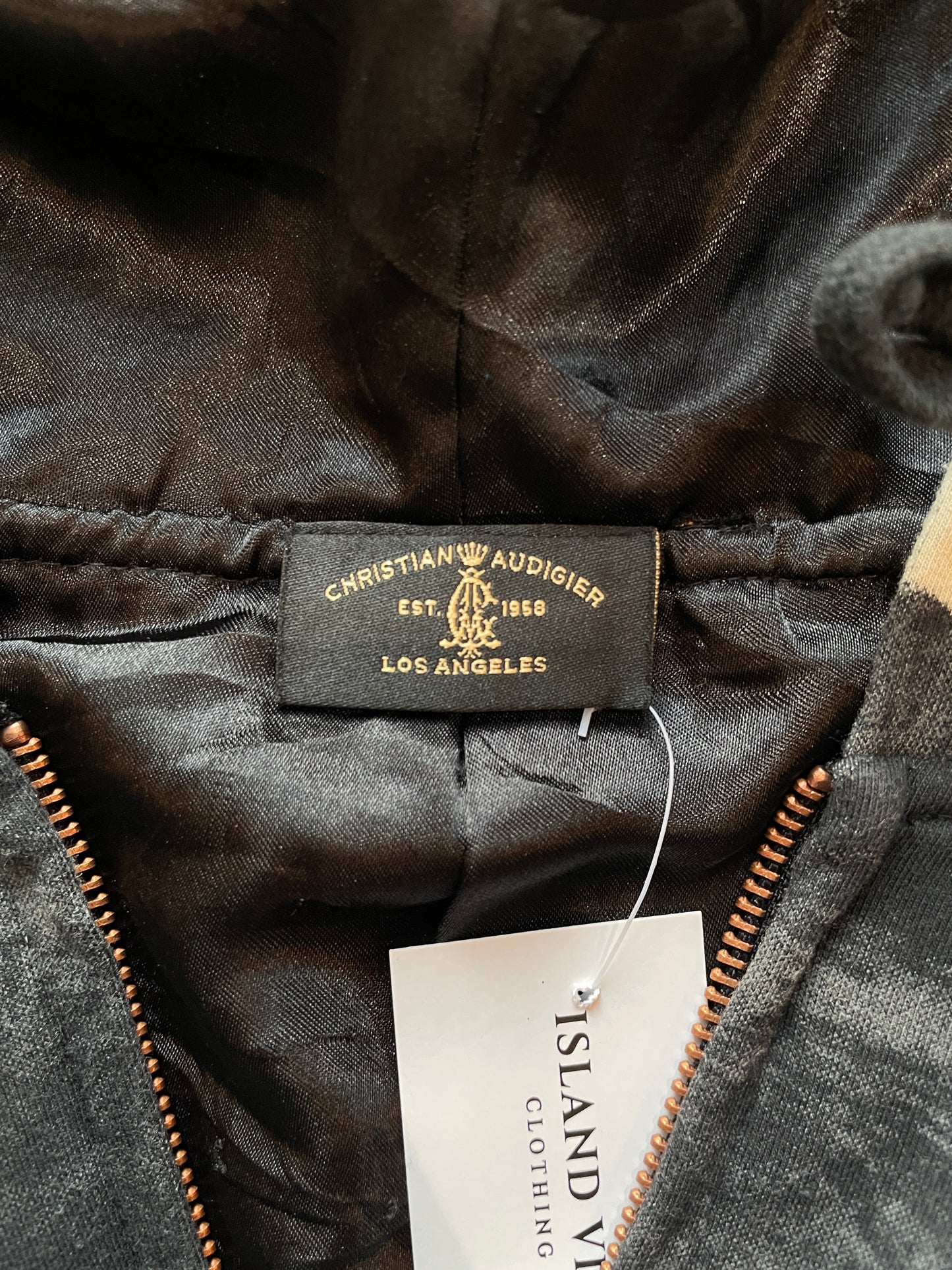 Y2K Christian Audigier Black Zip-up Jacket