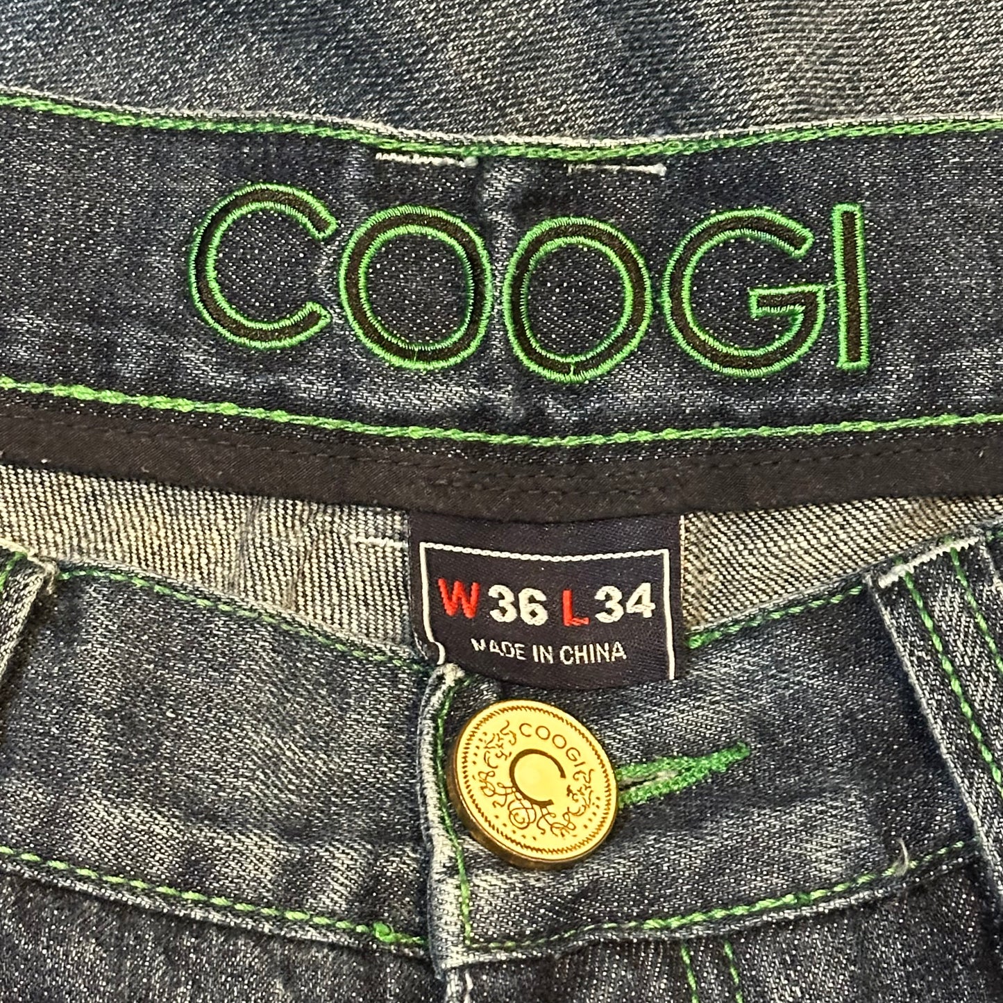 Y2k Coogi Anchor Embroidered Jeans