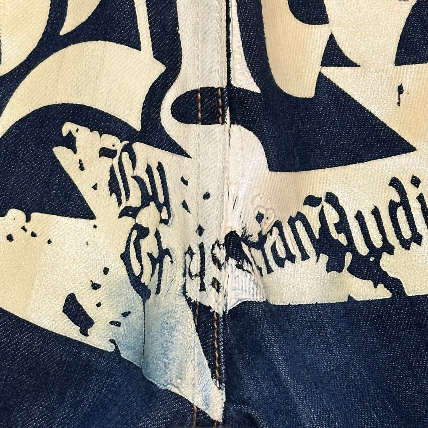 Vintage Ed Hardy printed pattern jeans