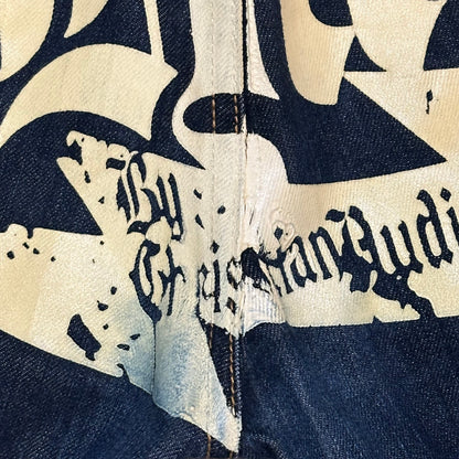 Vintage Ed Hardy printed pattern jeans