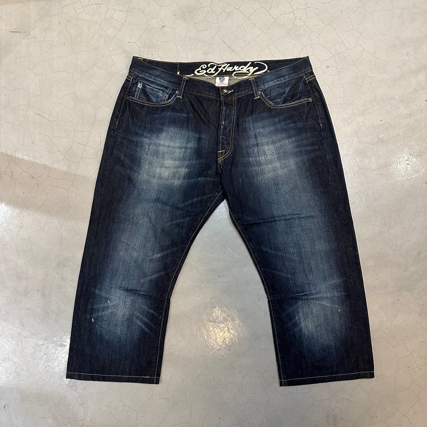 Y2K Ed Hardy Skull Jeans