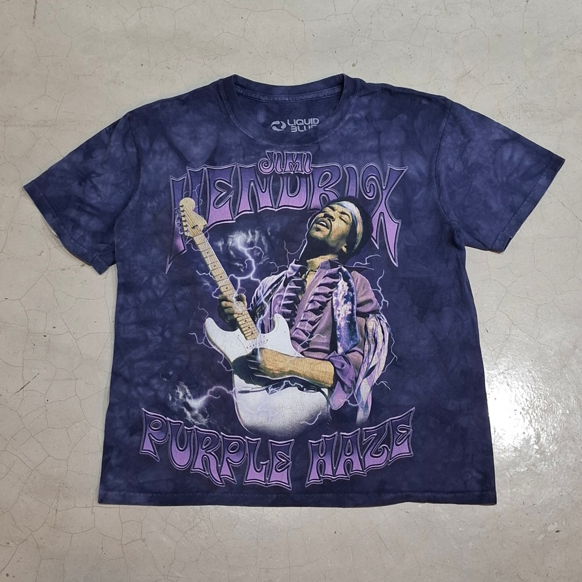 Liquid Blue Jimi Hendrix Purple Haze Tie-Dye Tee