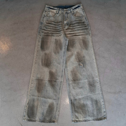 Promthong Dirt-Wash Baggy Jeans