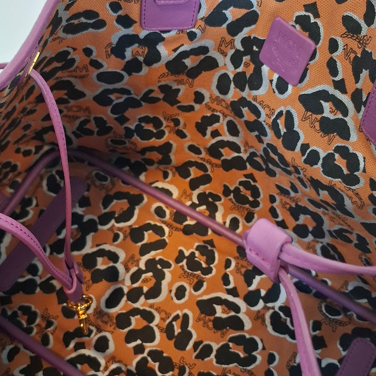MCM Anya Leather Tote Bag