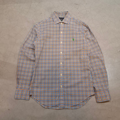 Polo Ralph Lauren Plaid Orange/Blue Button-Up Shirt