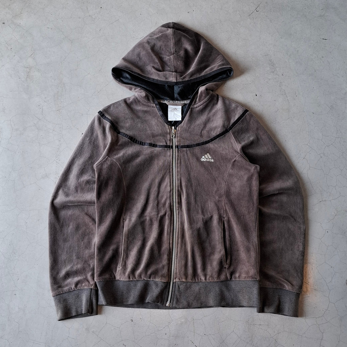 Early 2000's Adidas "Let's Groove" Velour Jacket