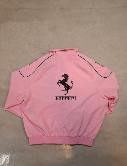 Pink ferrari f1 racing jacket