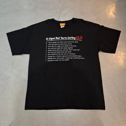 Vtg Getting Old Tee