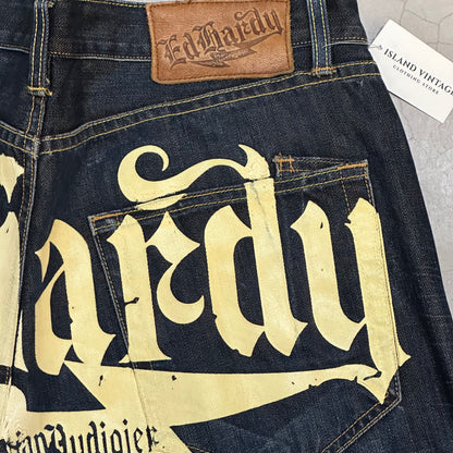 Vintage Ed Hardy printed pattern jeans