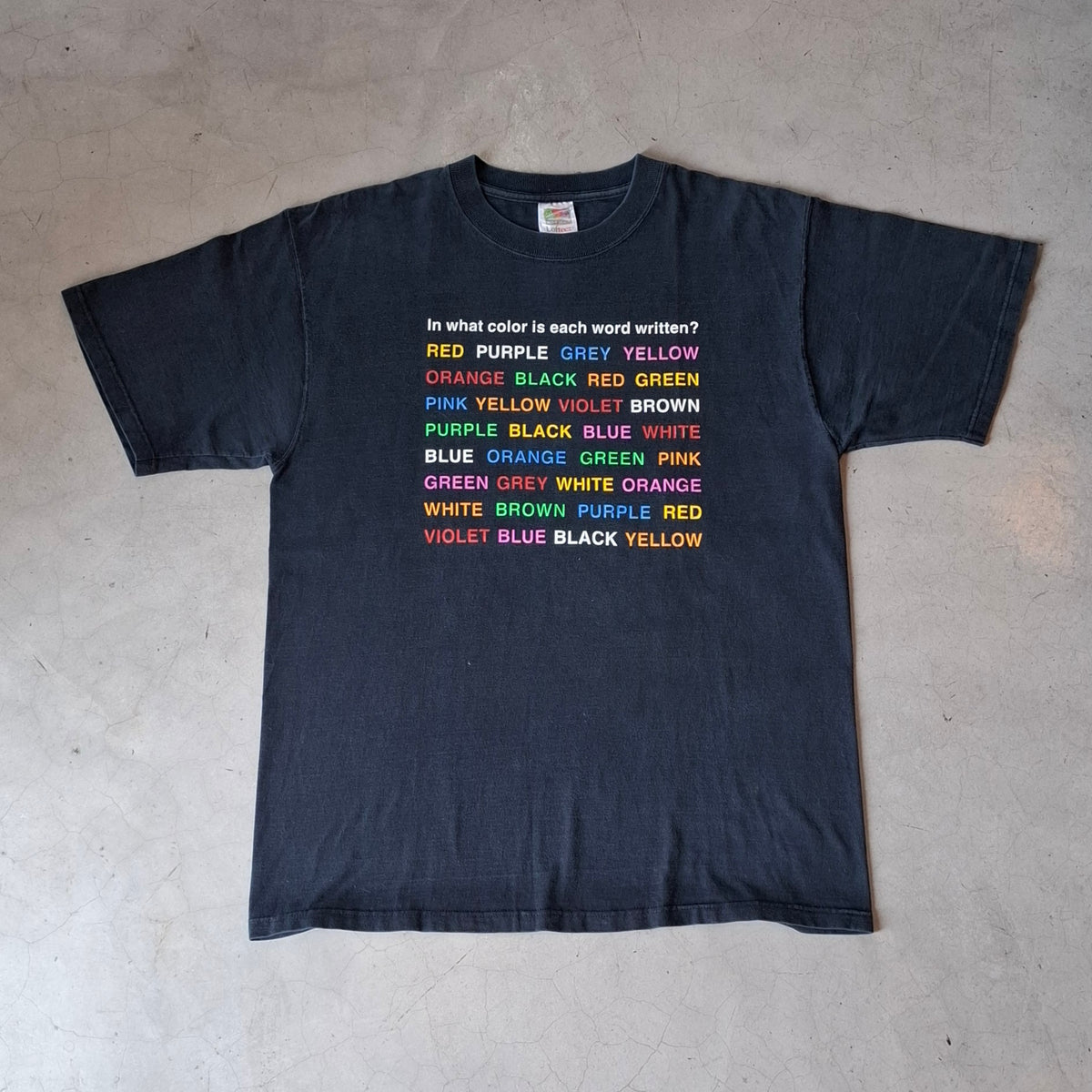 Vtg Color Statement Tee