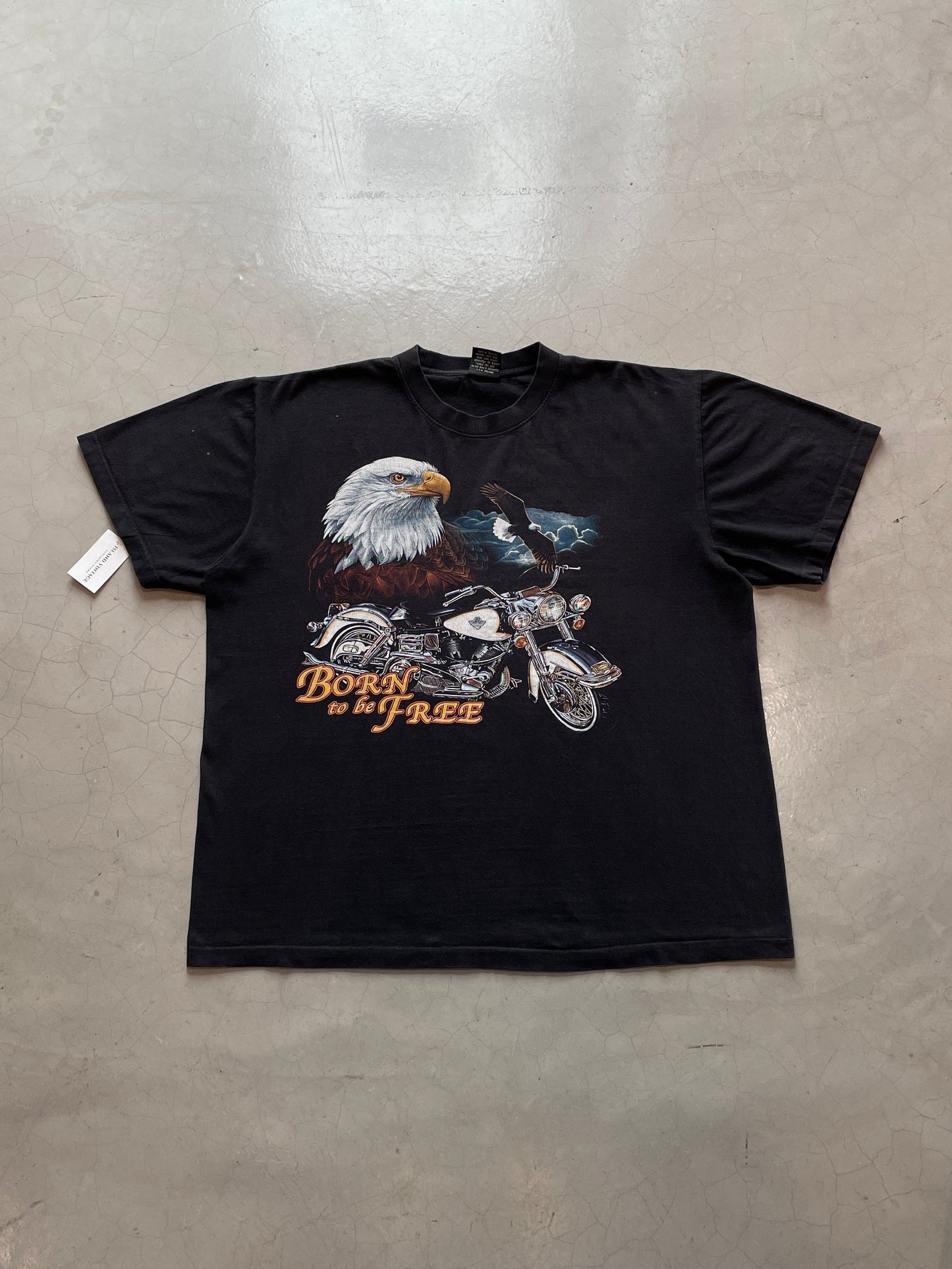 Born To Be Free Biker Tee