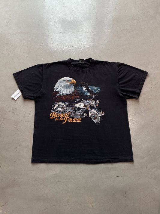 Born To Be Free Biker Tee
