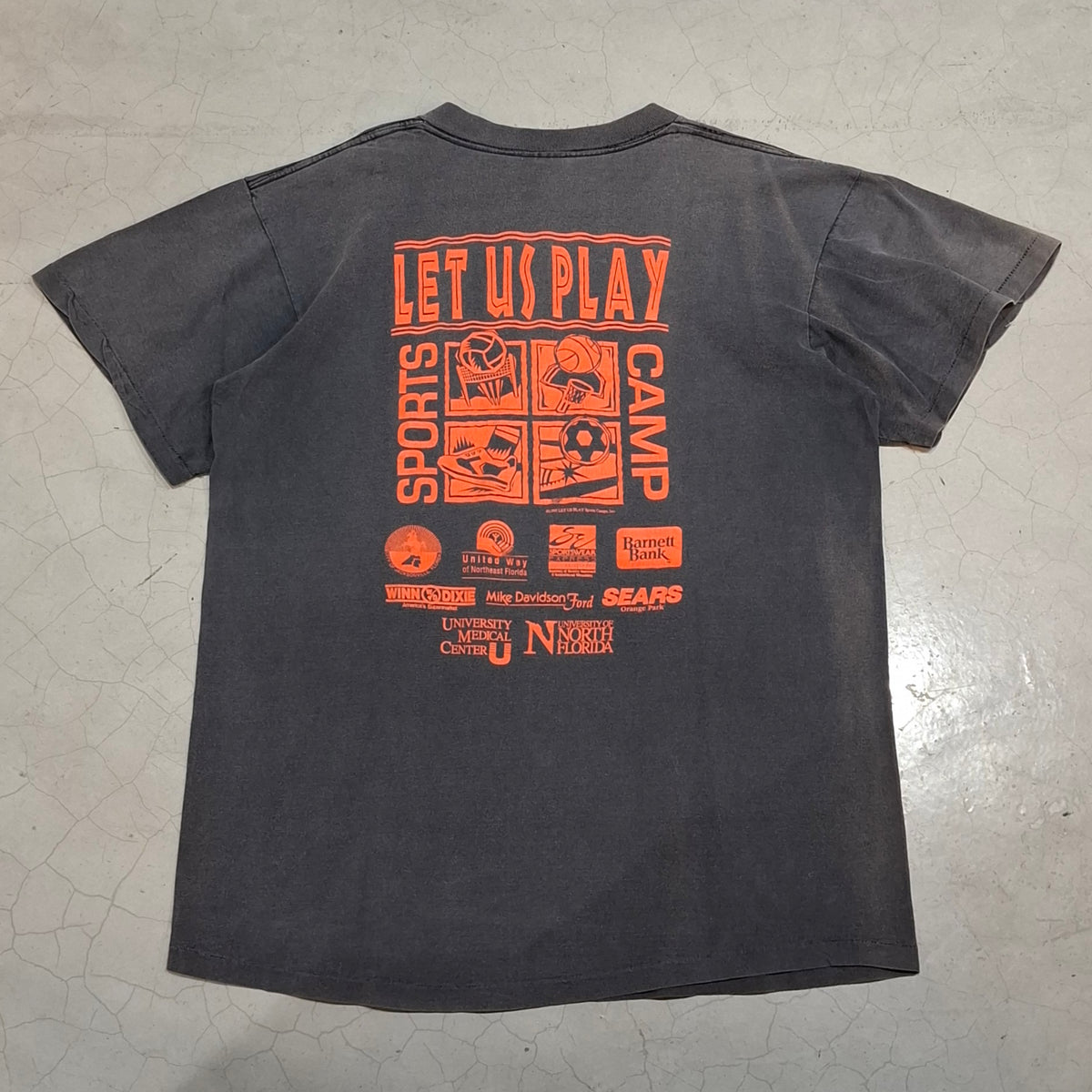 Vtg 90s Nike Let Us Play Tee