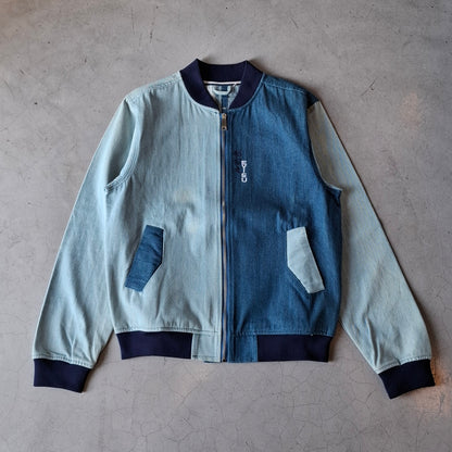 Evisu Denim Canvas Bomber Jacket