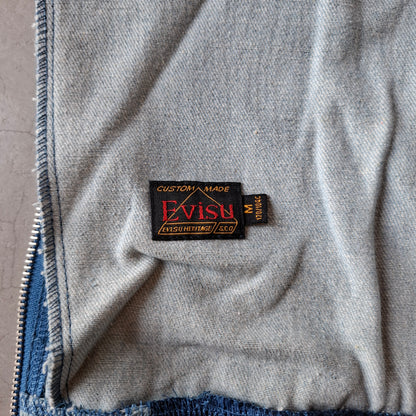 Evisu Denim Canvas Bomber Jacket