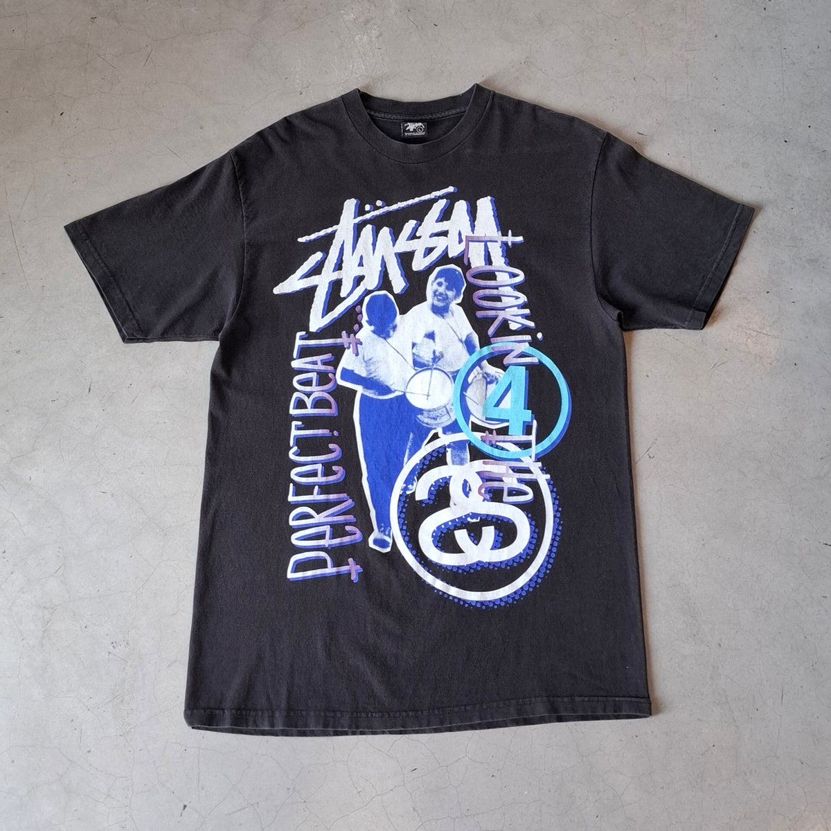 Vintage Stussy Looking 4 The Perfect Beat Tee
