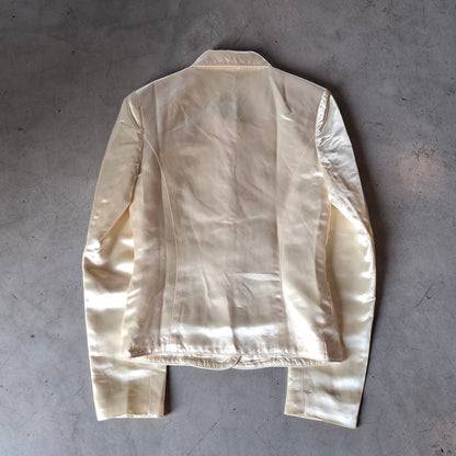 Vtg Silk Button-up Jacket