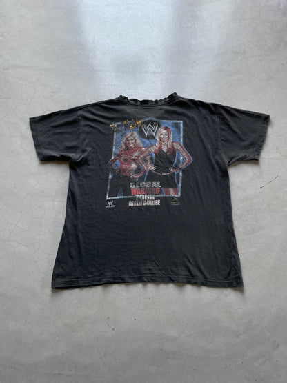 Vtg WWE 2002 Global Warning Tour Tee