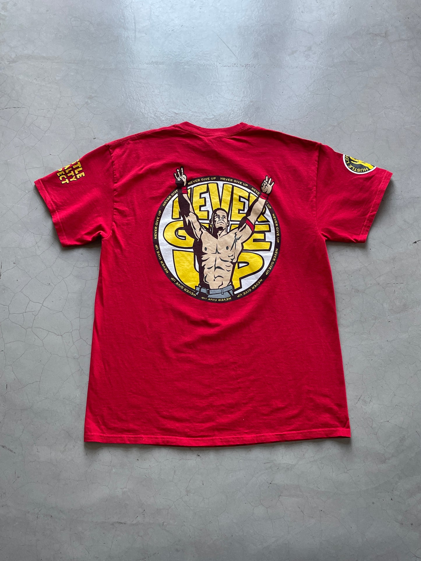 WWE John Cena Never Give Up Tee (Red)