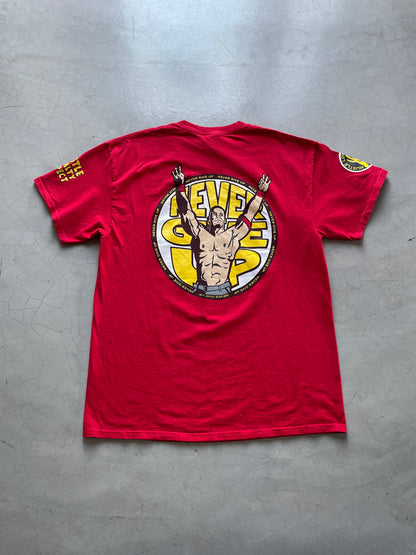 WWE John Cena Never Give Up Tee (Red)