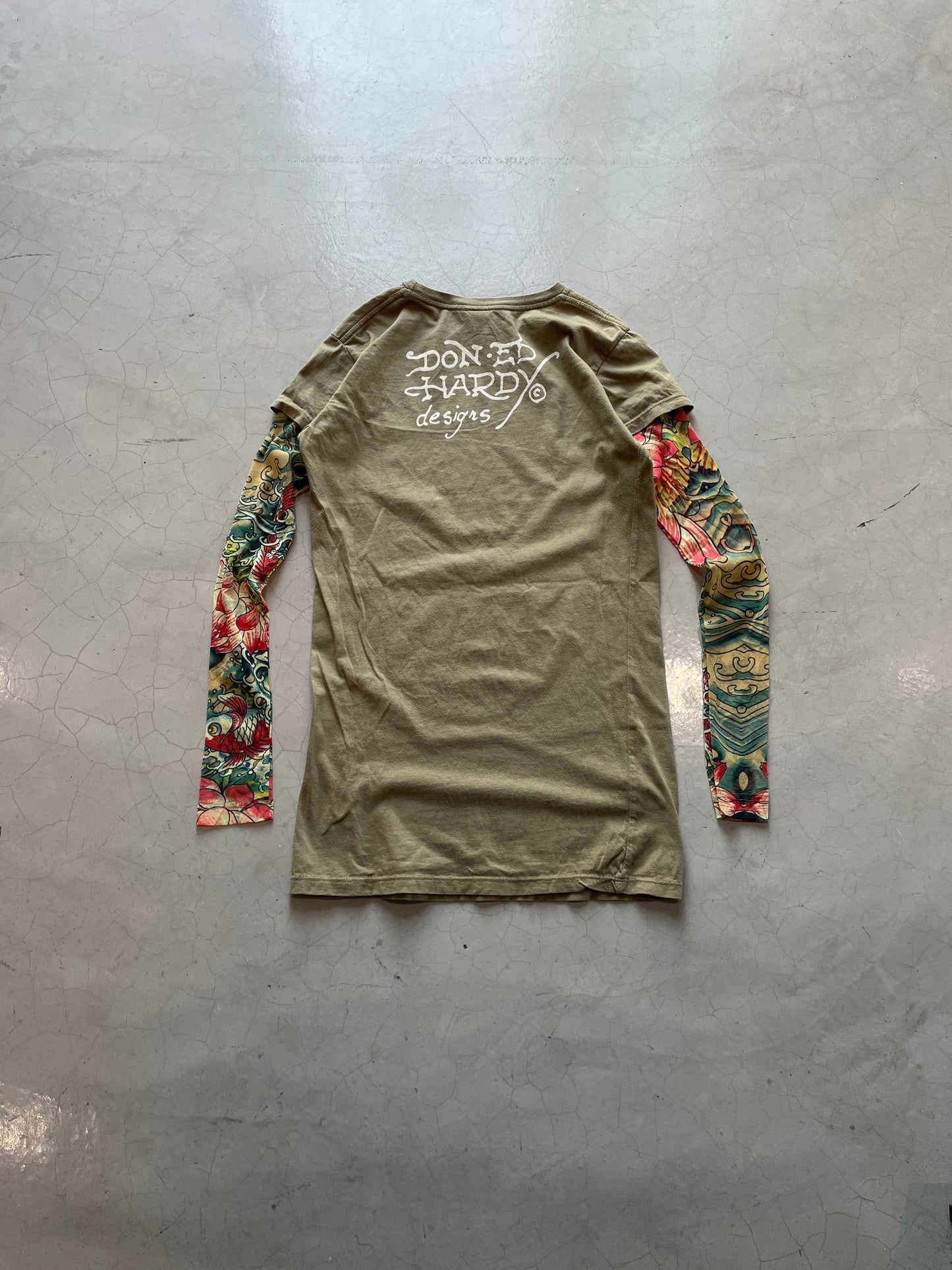 Y2K Ed Hardy Tatoo Sleeve Tee