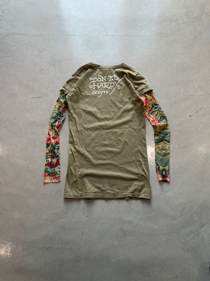 Y2K Ed Hardy Tatoo Sleeve Tee