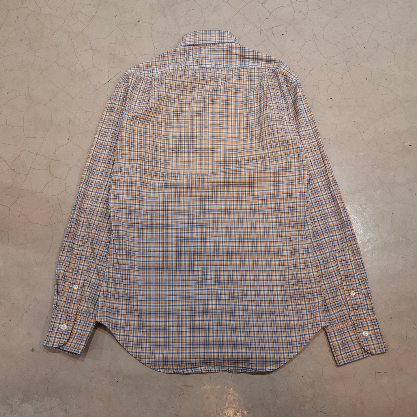Polo Ralph Lauren Plaid Orange/Blue Button-Up Shirt