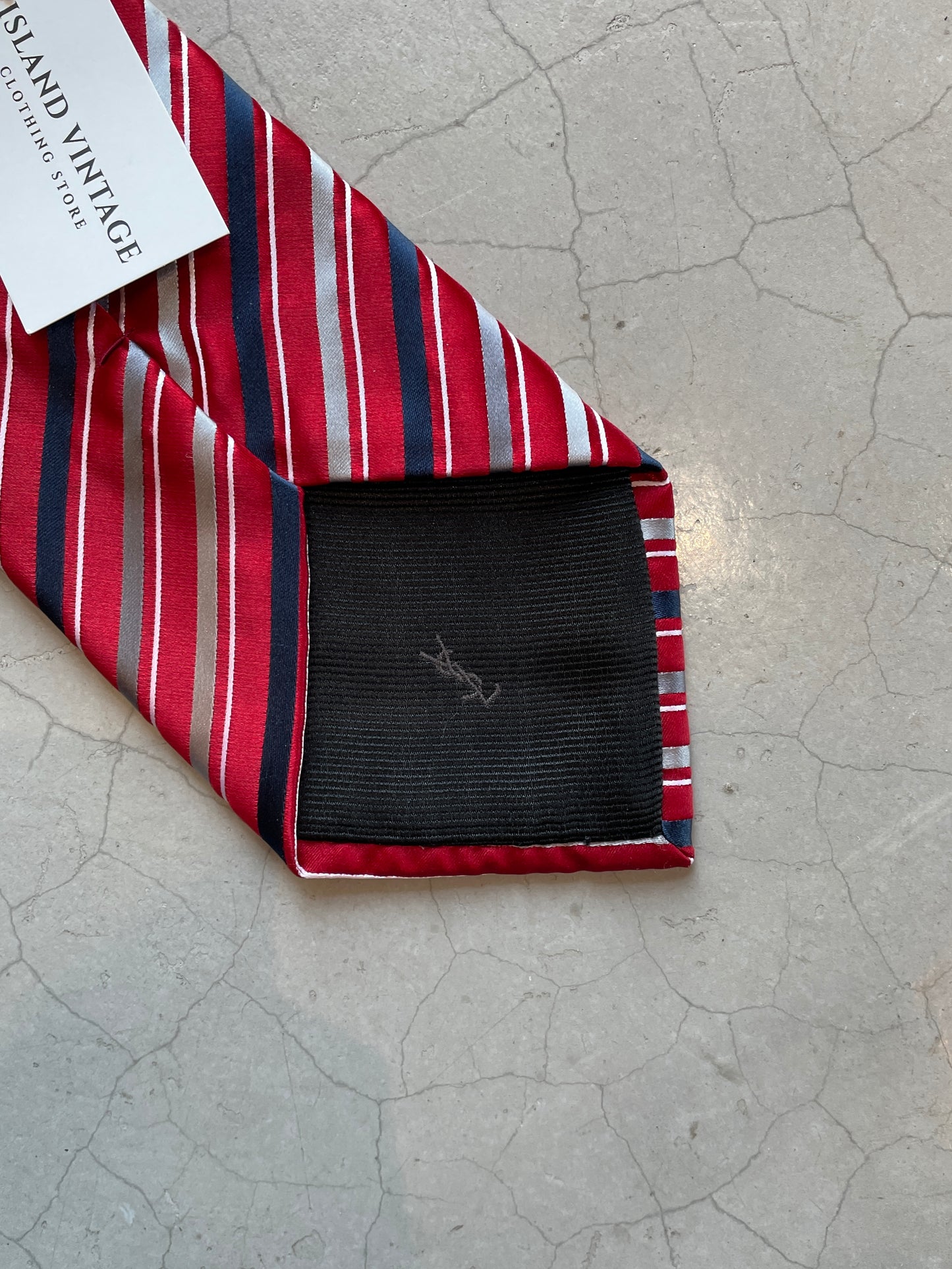 Vtg Yves Saint Laurent Neck Tie (Red)